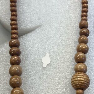 Elegant Brown Beaded Necklace